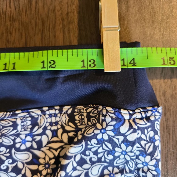 Lands End 2 Piece Tankini Blue and White Floral Size 8 - Picture 9 of 15